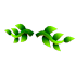 Eco Green Vine Mustache